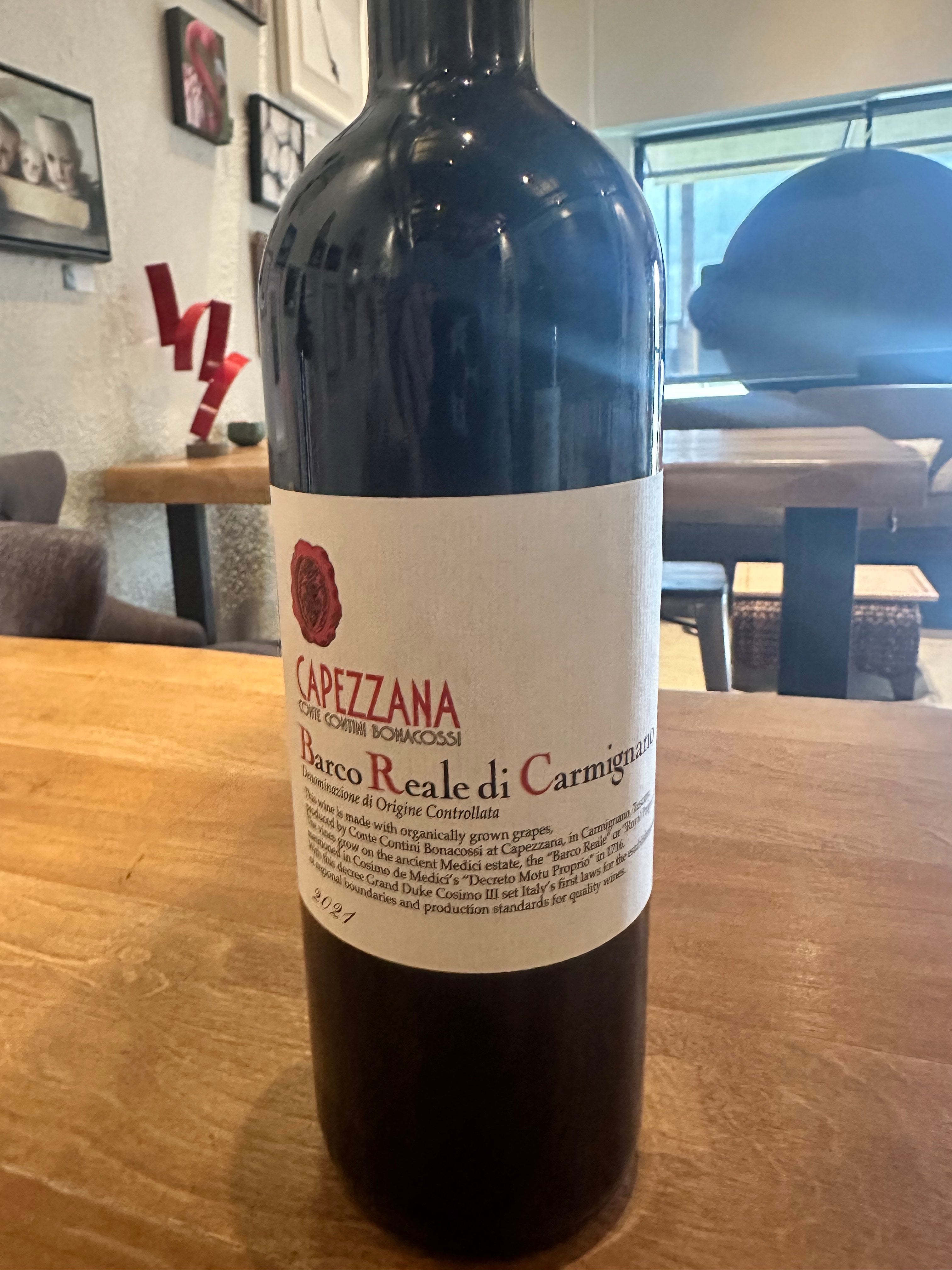 Capezzana Barco Realle di Carmignano.